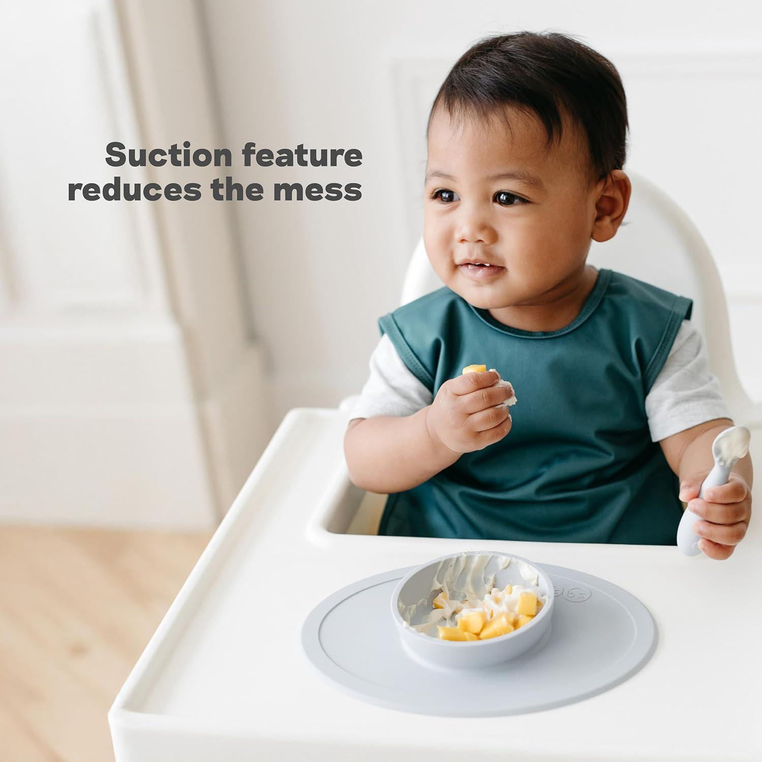 Tazón Pequeño ezpz Azul - 100% Silicona para Bebés - 22.8 cm