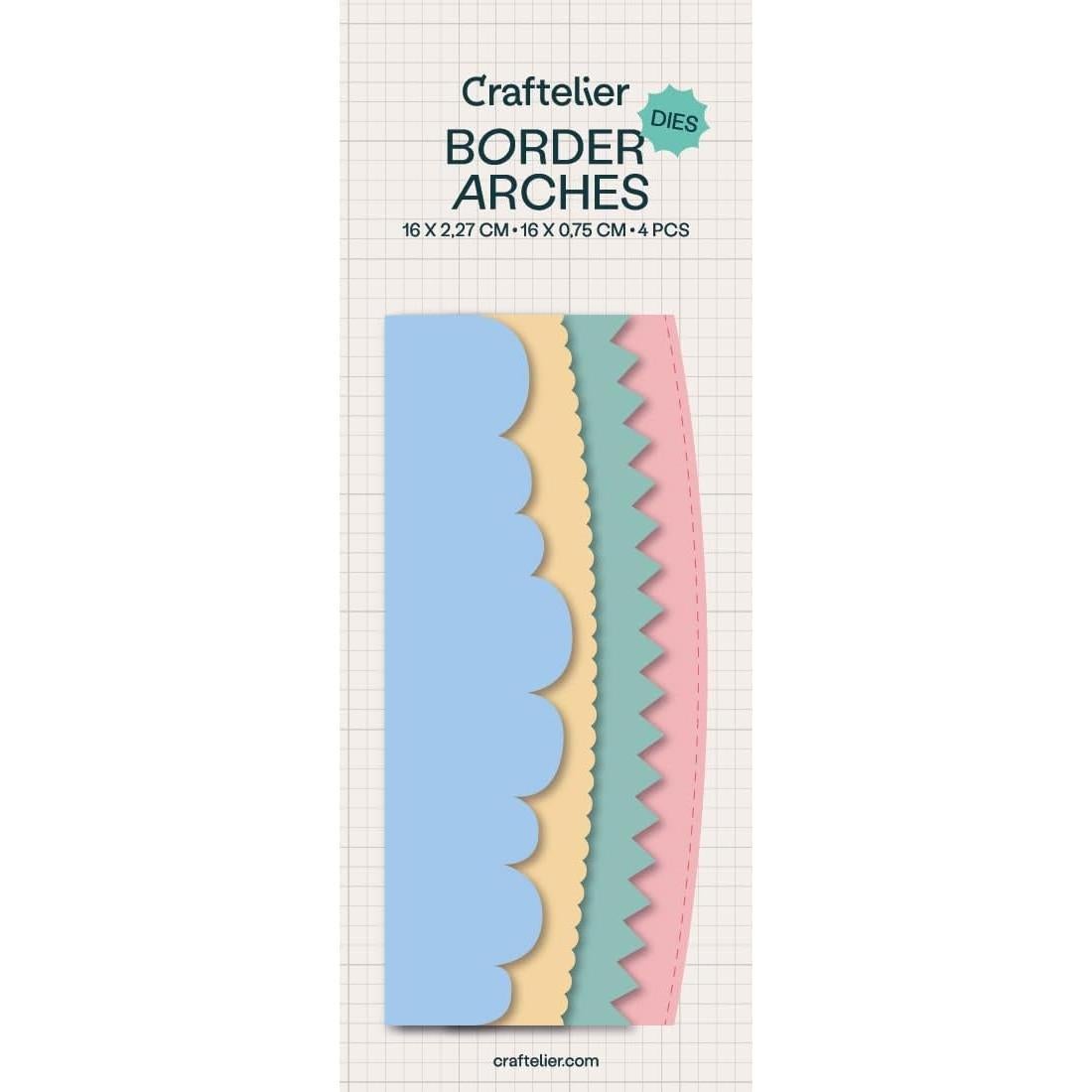 Set de 4 Troqueles de Borde Arco Craftelier 16x2.3cm