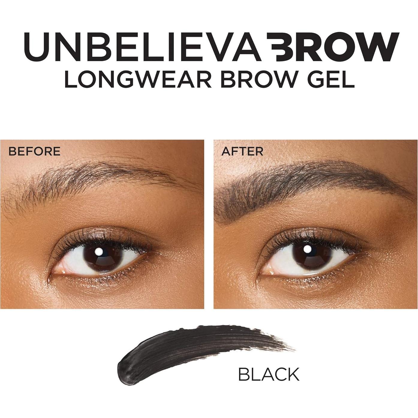 Gel de Cejas L'Oreal Paris Unbelieva-Brow Negro 4.4 ml