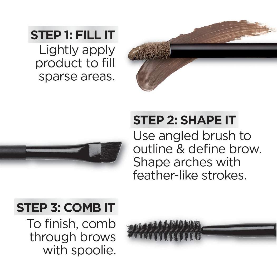 Gel de Cejas L'Oreal Paris Unbelieva-Brow Negro 4.4 ml