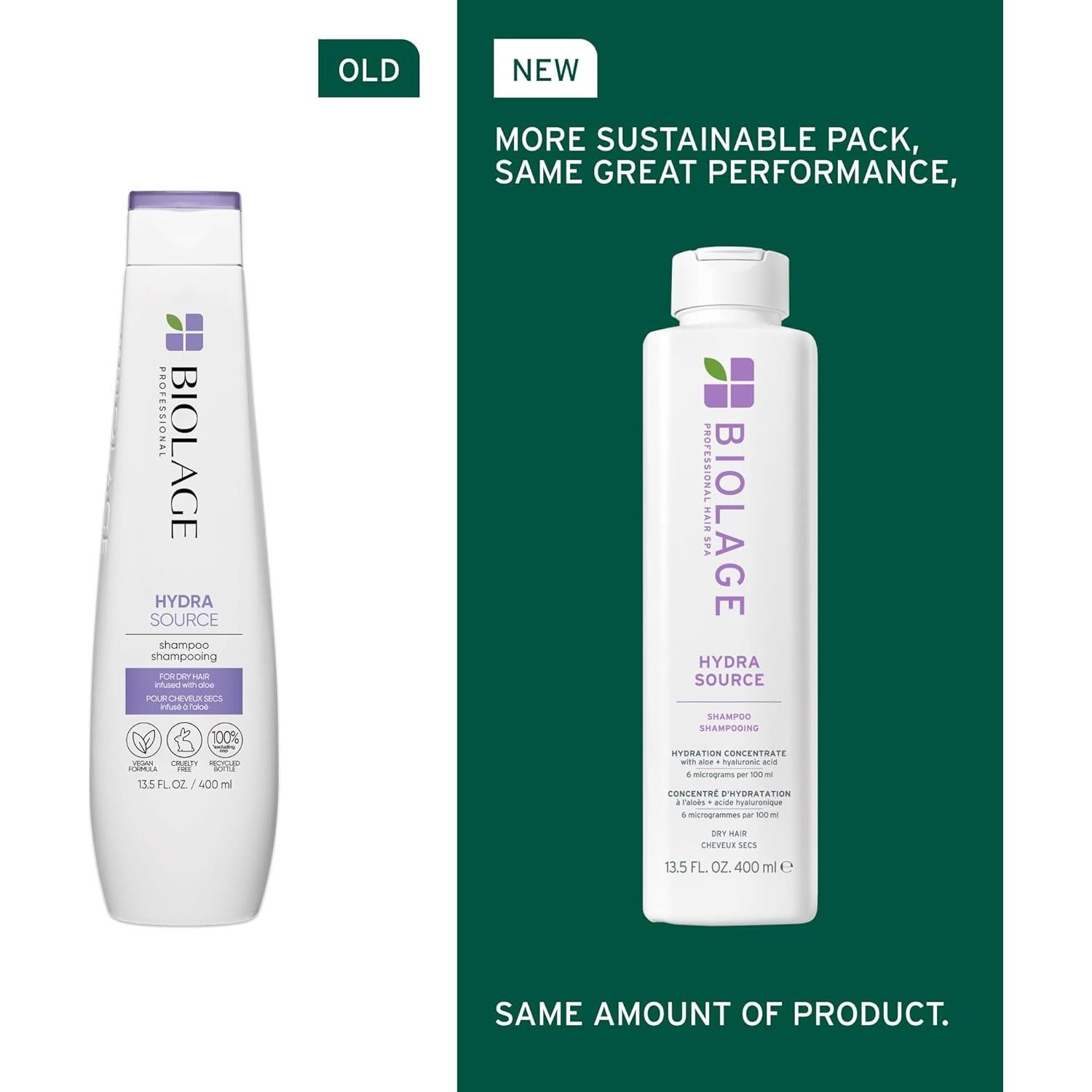 Conjunto Champú y Acondicionador Biolage Hydra Source 399.5 ml