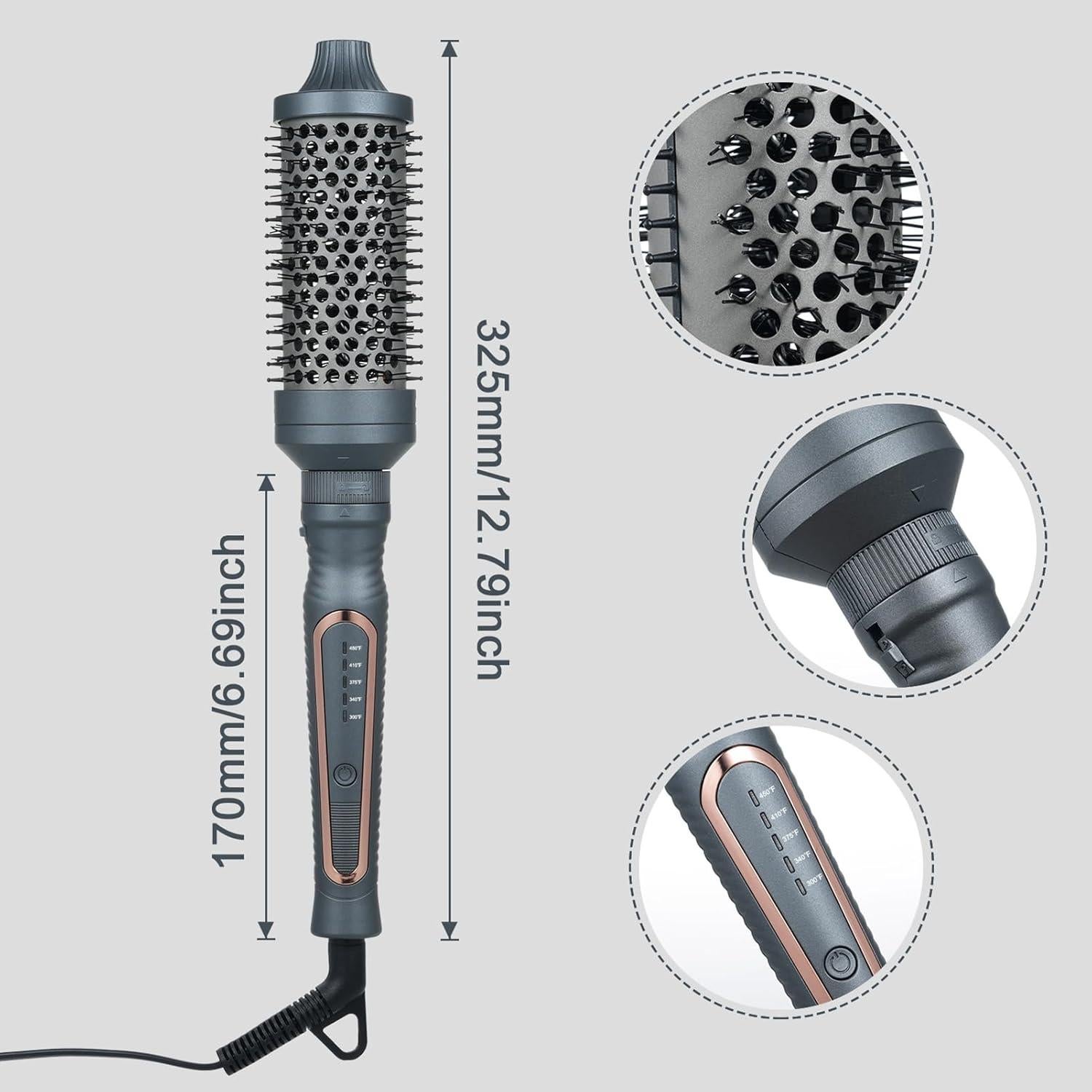 Cepillo Curling Térmico Sonew 3 en 1 - Calentamiento Rápido