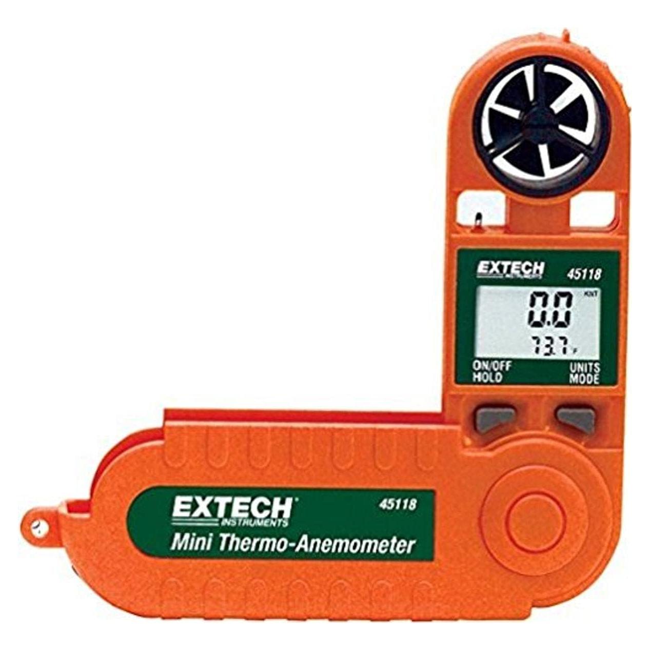 Anemómetro Térmico Extech 45118 Impermeable Portátil