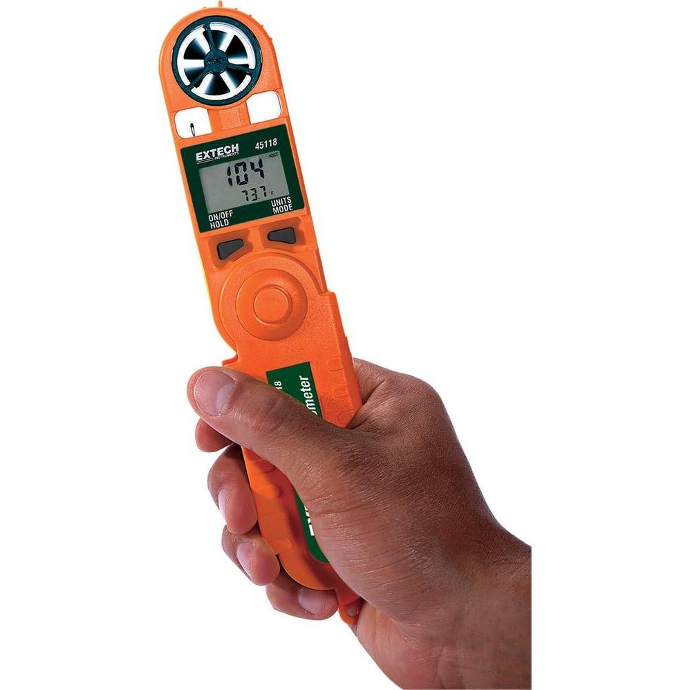 Anemómetro Térmico Extech 45118 Impermeable Portátil