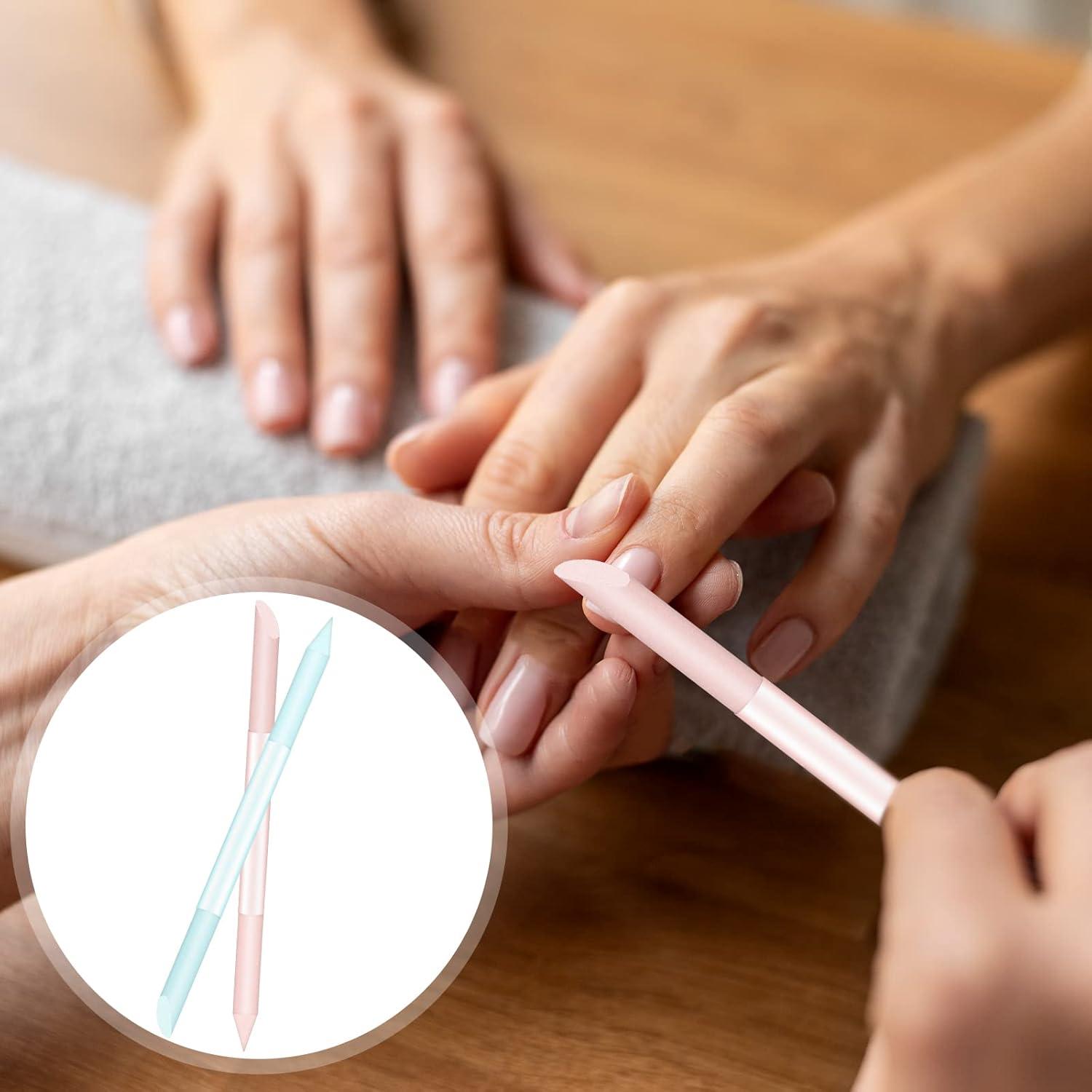 Juego de Empujadores de Cutículas de Vidrio Sliverdew 2 Piezas