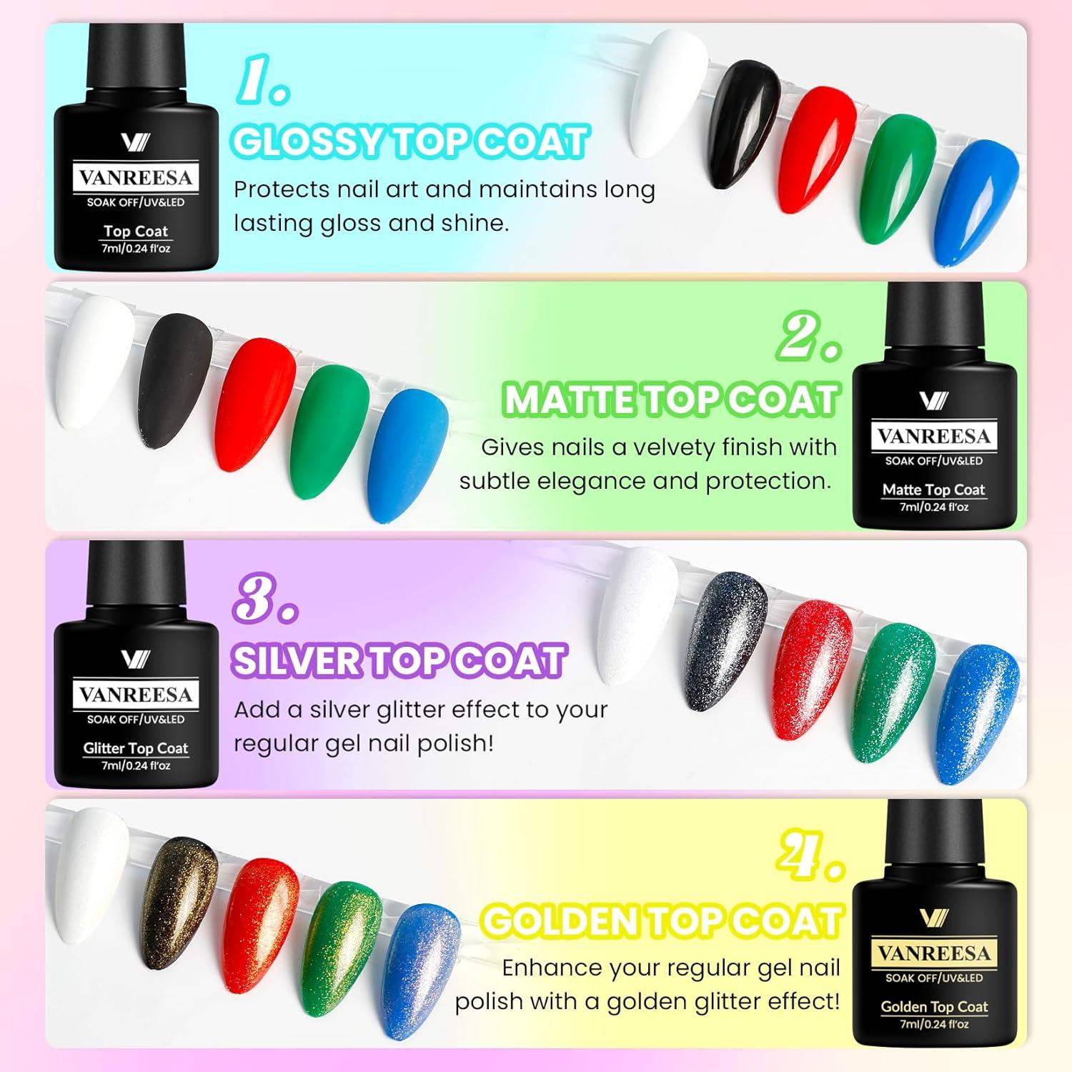 Kit de Esmalte de Uñas en Gel VANREESA 36 Pcs para Principiantes