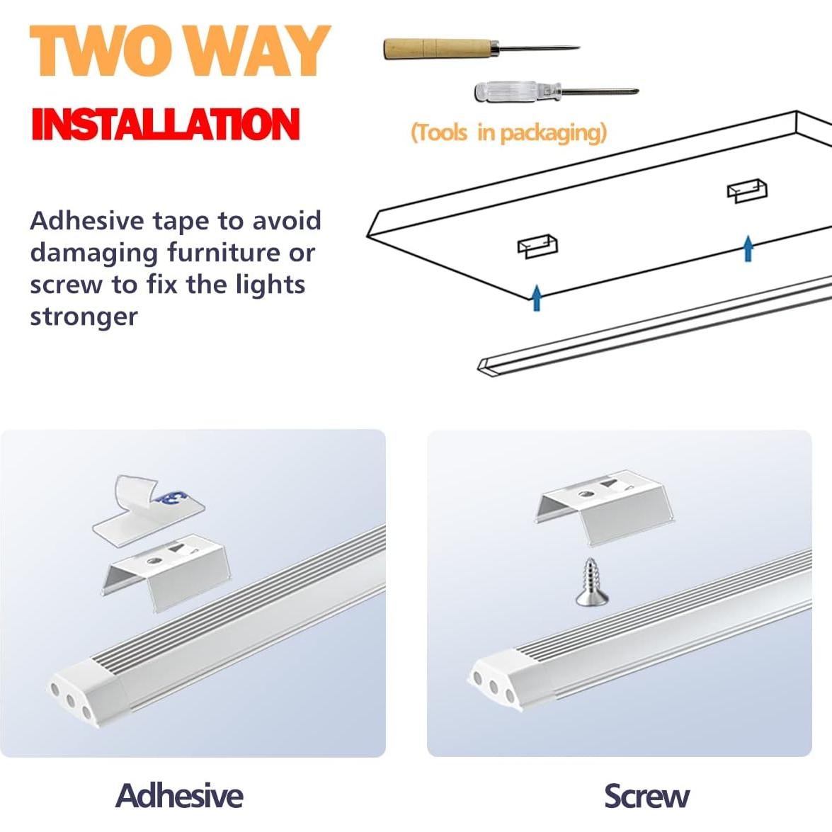 ILUMINACIÓN LED MYPLUS Kit 6 Barras 30cm Luz Cálida 1260lm
