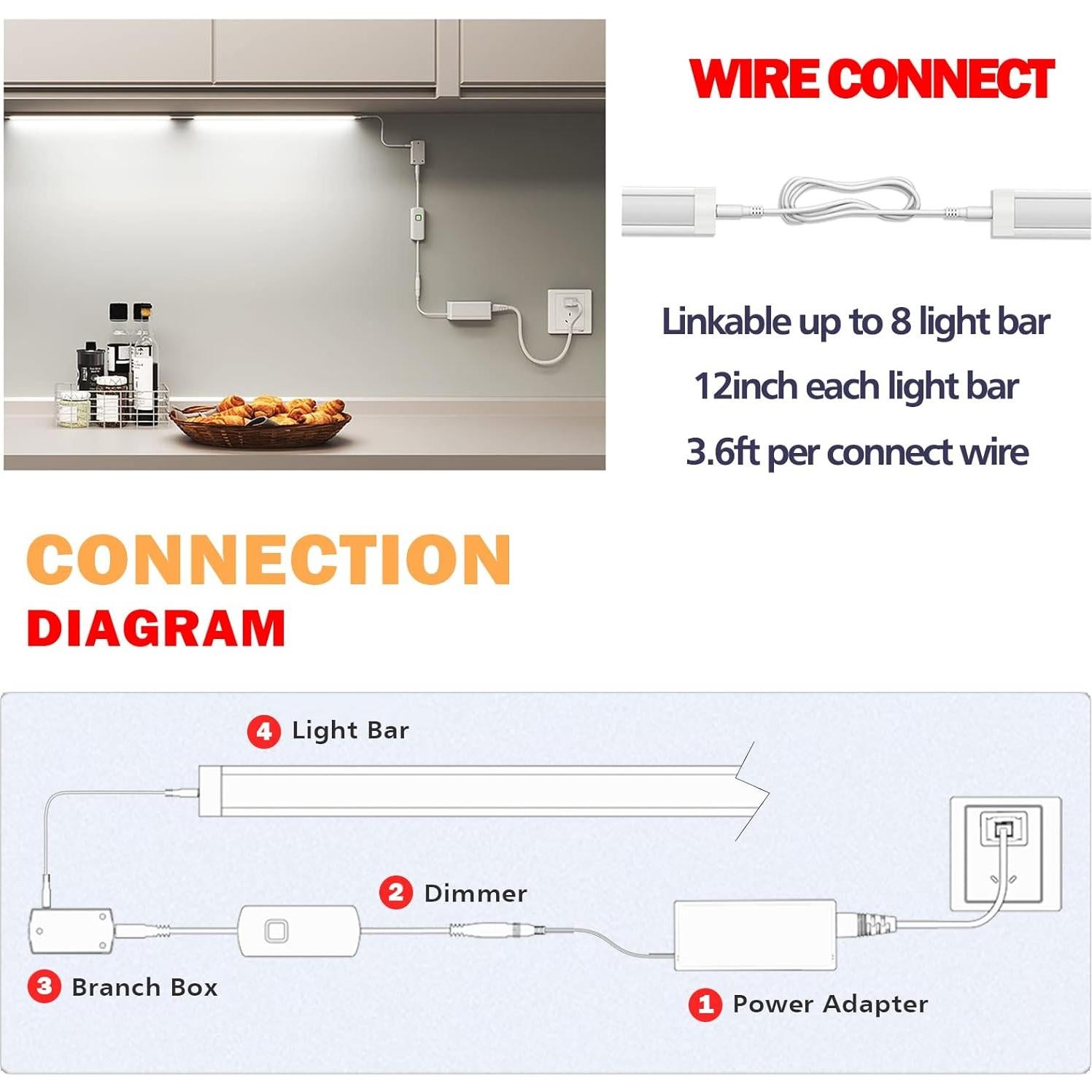 ILUMINACIÓN LED MYPLUS Kit 6 Barras 30cm Luz Cálida 1260lm