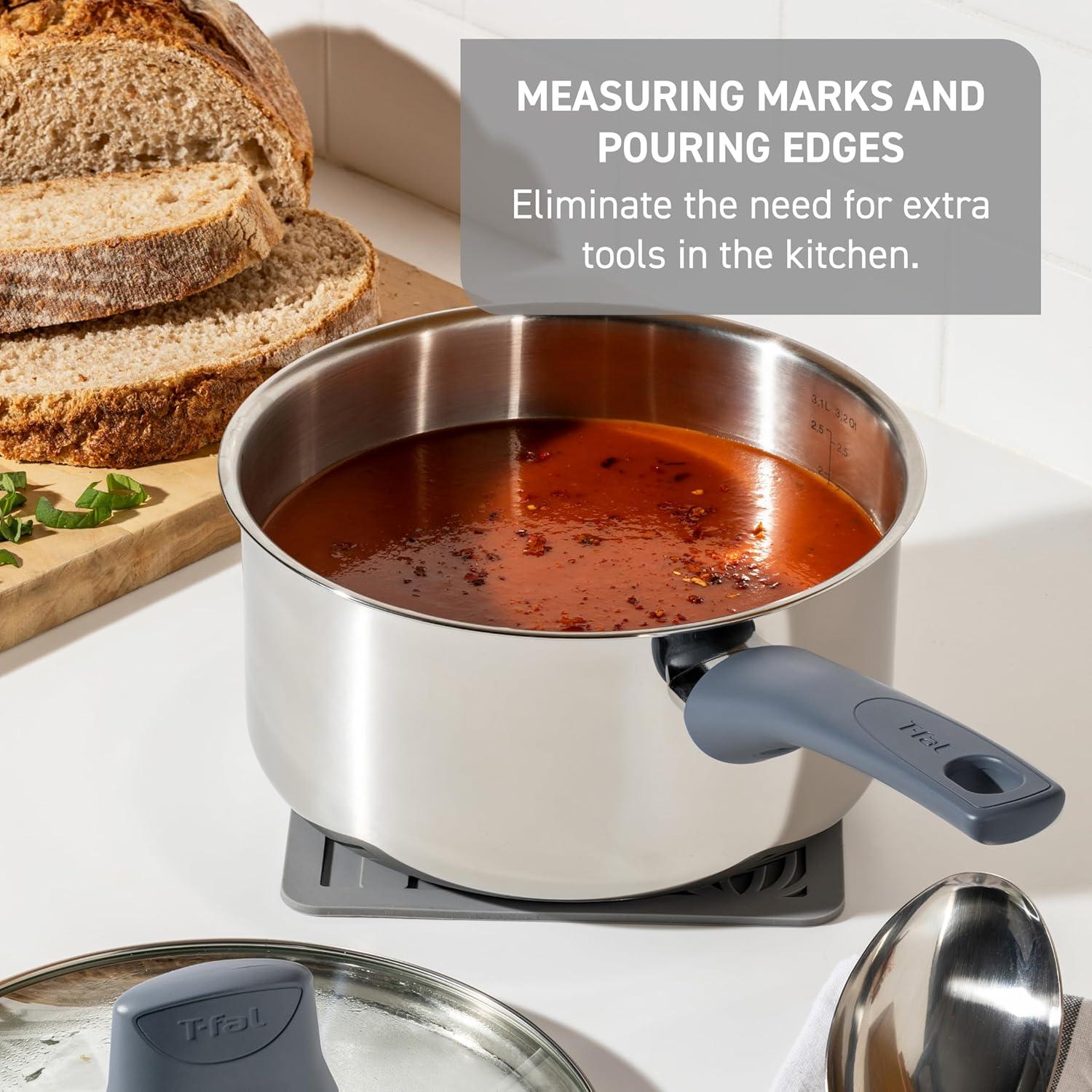 Juego de Utensilios de Cocina T-fal Essentials 12 Piezas Acero Inoxidable