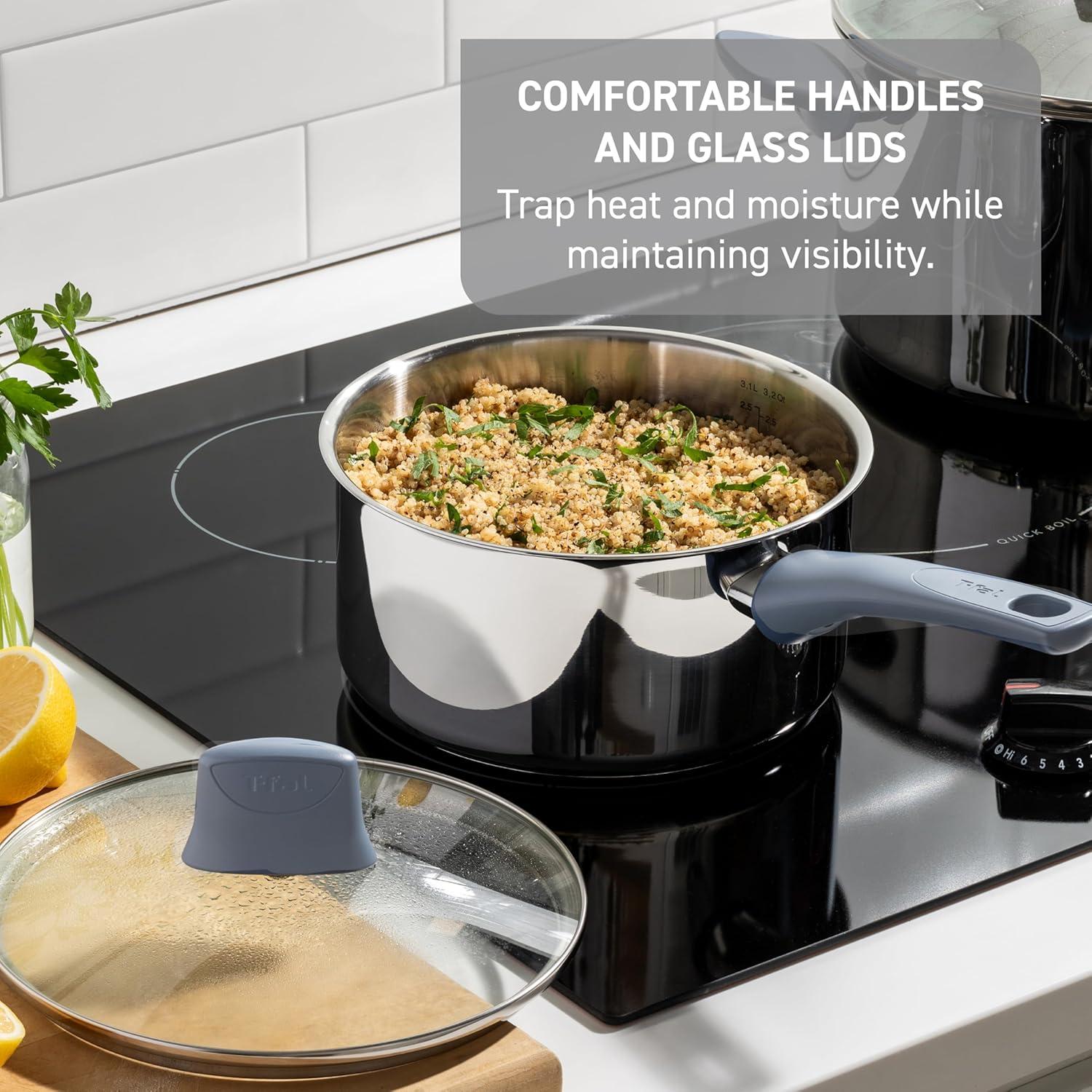 Juego de Utensilios de Cocina T-fal Essentials 12 Piezas Acero Inoxidable