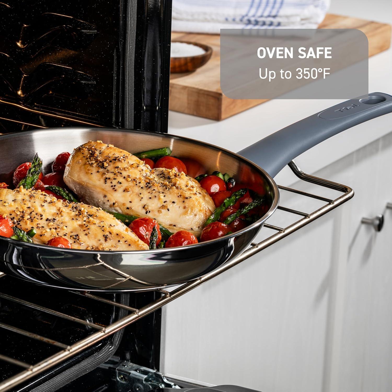 Juego de Utensilios de Cocina T-fal Essentials 12 Piezas Acero Inoxidable