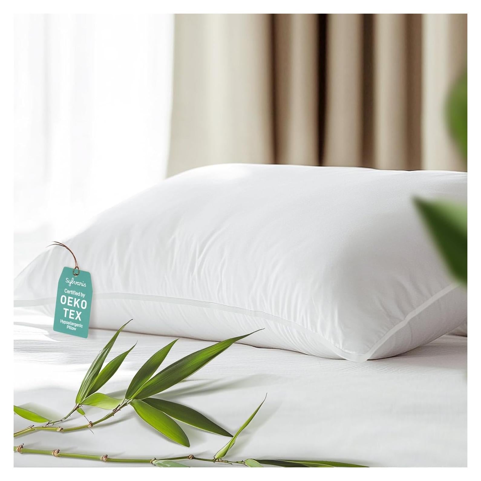 Almohada Hipoalergénica Sylvaris Queen Viscosa de Bambú Suave