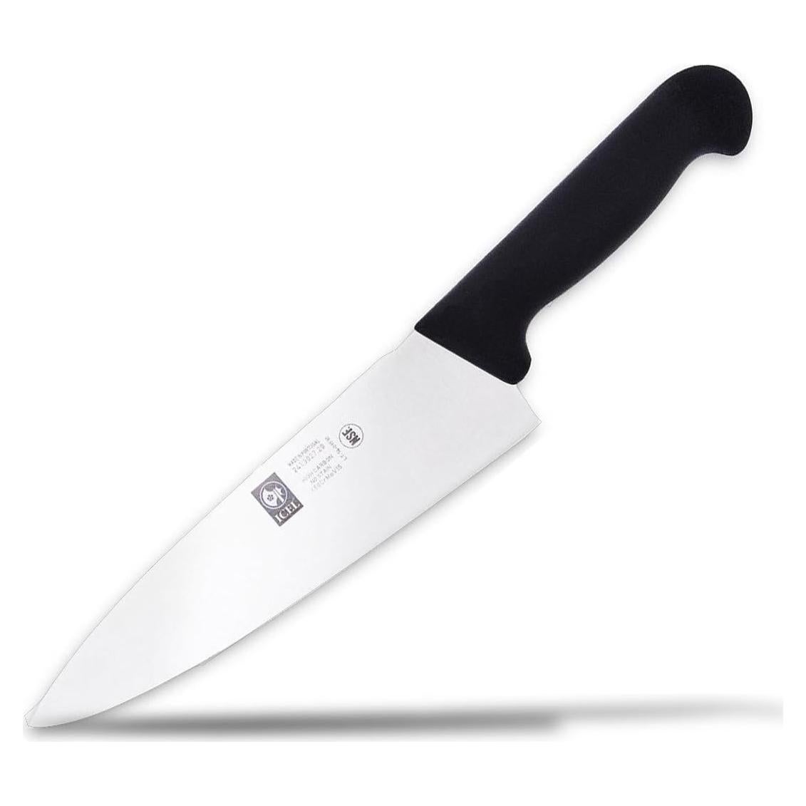 Cuchillo de Chef ICEL 20 cm Acero Inoxidable Mango Negro
