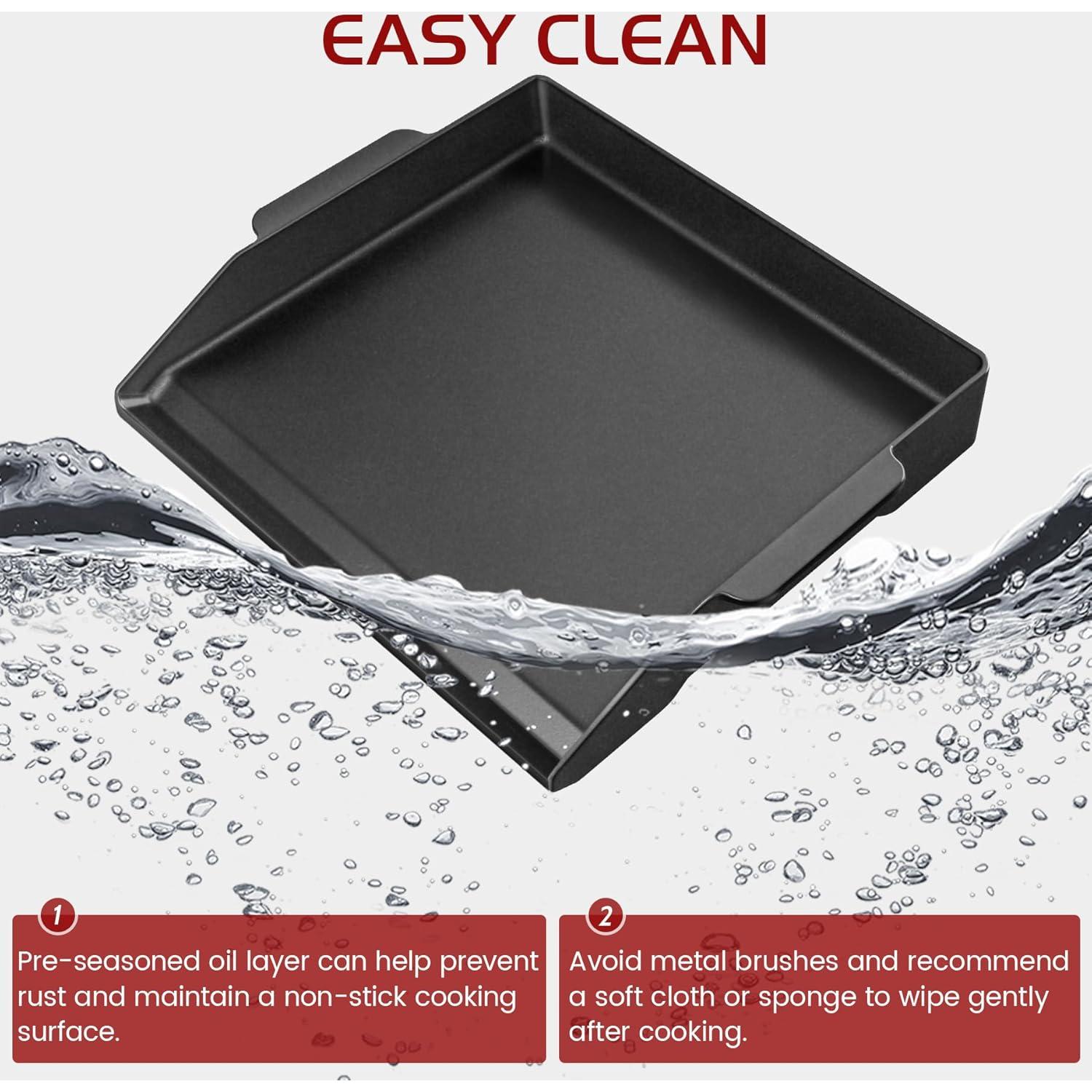 Plancha de Hierro Fundido Unidanho 43x33 cm para Parrilla Gas