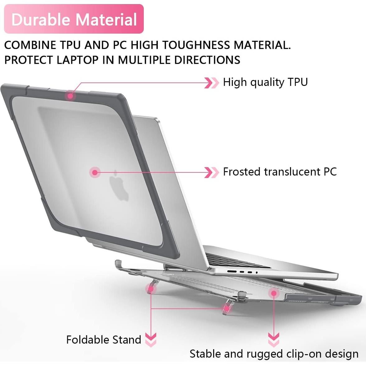 Funda Dura Batianda para MacBook Pro 14" 2023 Gris