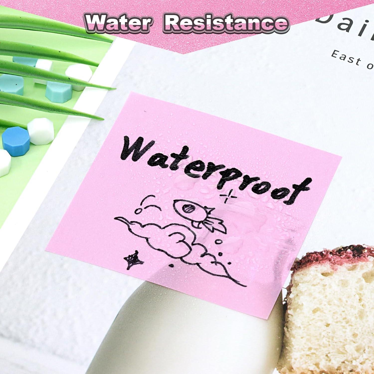 Notas Adhesivas Transparentes SYMDROMIA 600 Hojas 7.62x7.62 cm