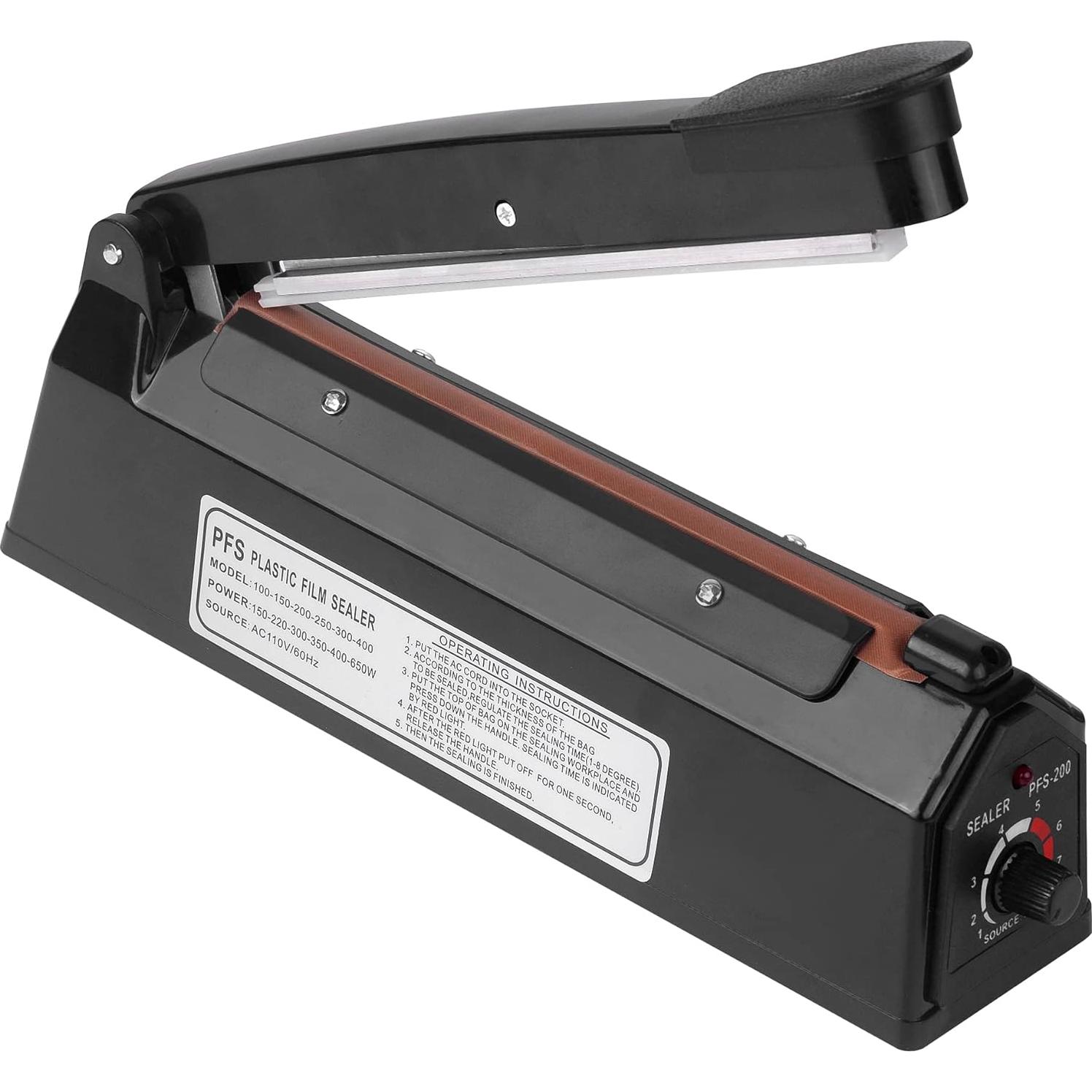 Sellador de Calor Manual WINTOWIN 20 cm para Bolsas PE PP