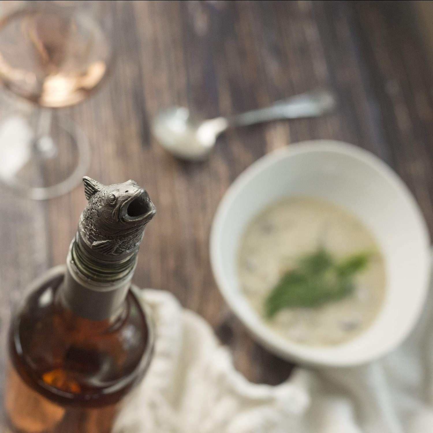 Vertedor de Vino TXOKO de Acero Inoxidable - Aerador y Decantador