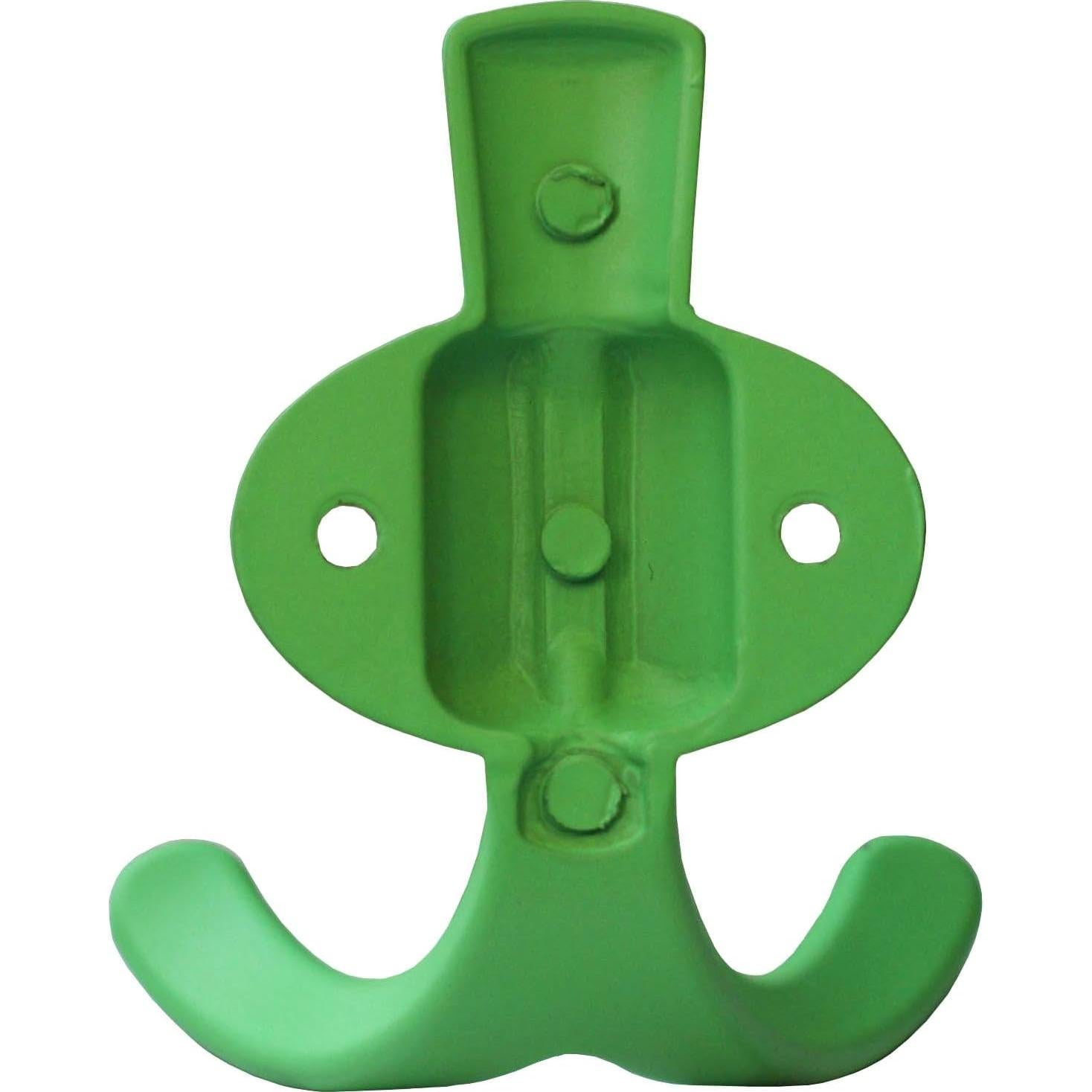 Gancho de Abrigo Metálico ImyHok Verde - Paquete de 3, Soporta 10 kg