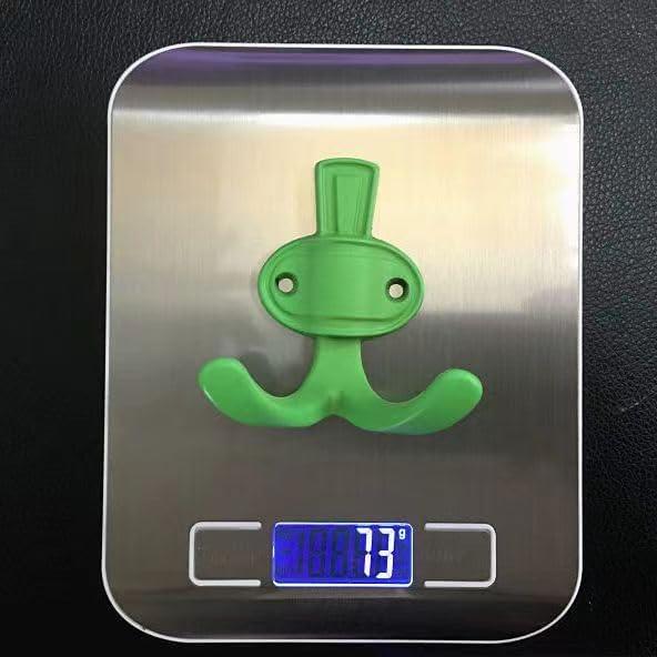 Gancho de Abrigo Metálico ImyHok Verde - Paquete de 3, Soporta 10 kg