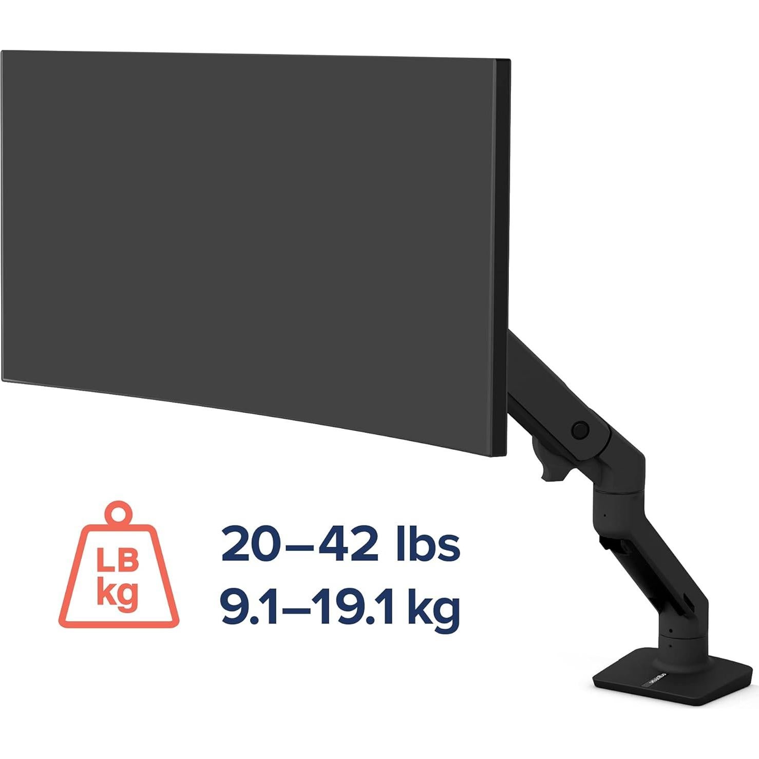 Soporte de Monitor Ergotron 45-475-224 Negro Mate 49"