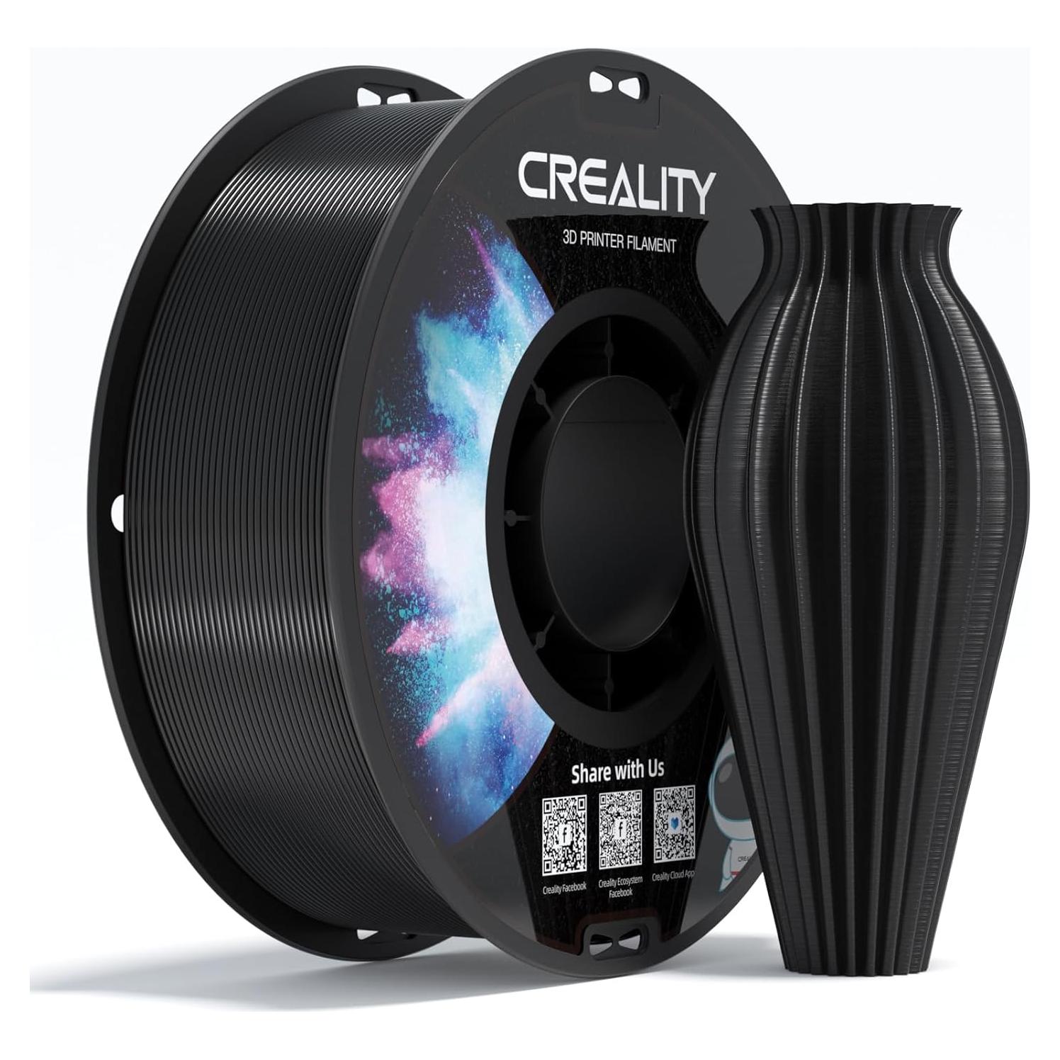 Filamento PETG Creality 1.75mm 1kg Negro Alta Resistencia