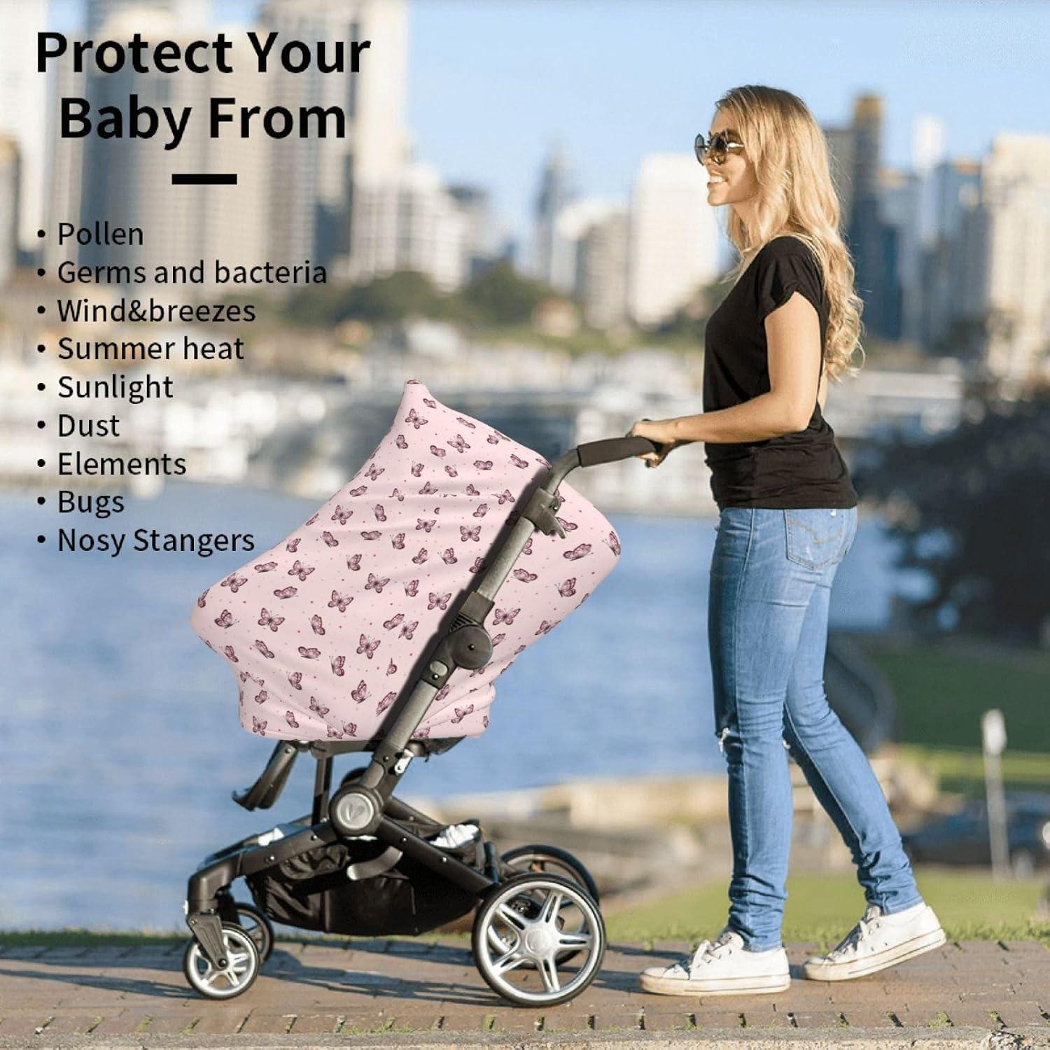 Capota para Silla de Auto Qwalnely Mariposa Multiusos