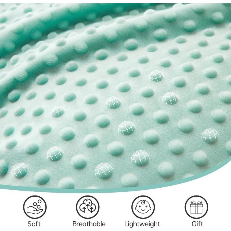 Manta para Bebés QSTEHEML Oso 76x102cm Doble Capa Suave