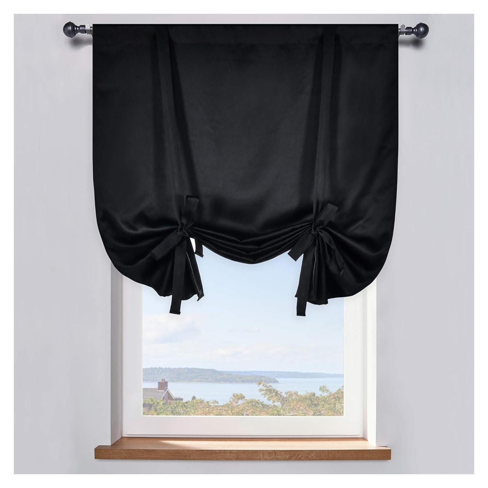 Cortina Térmica Aislante DONREN 86x114 cm Negra Ajustable