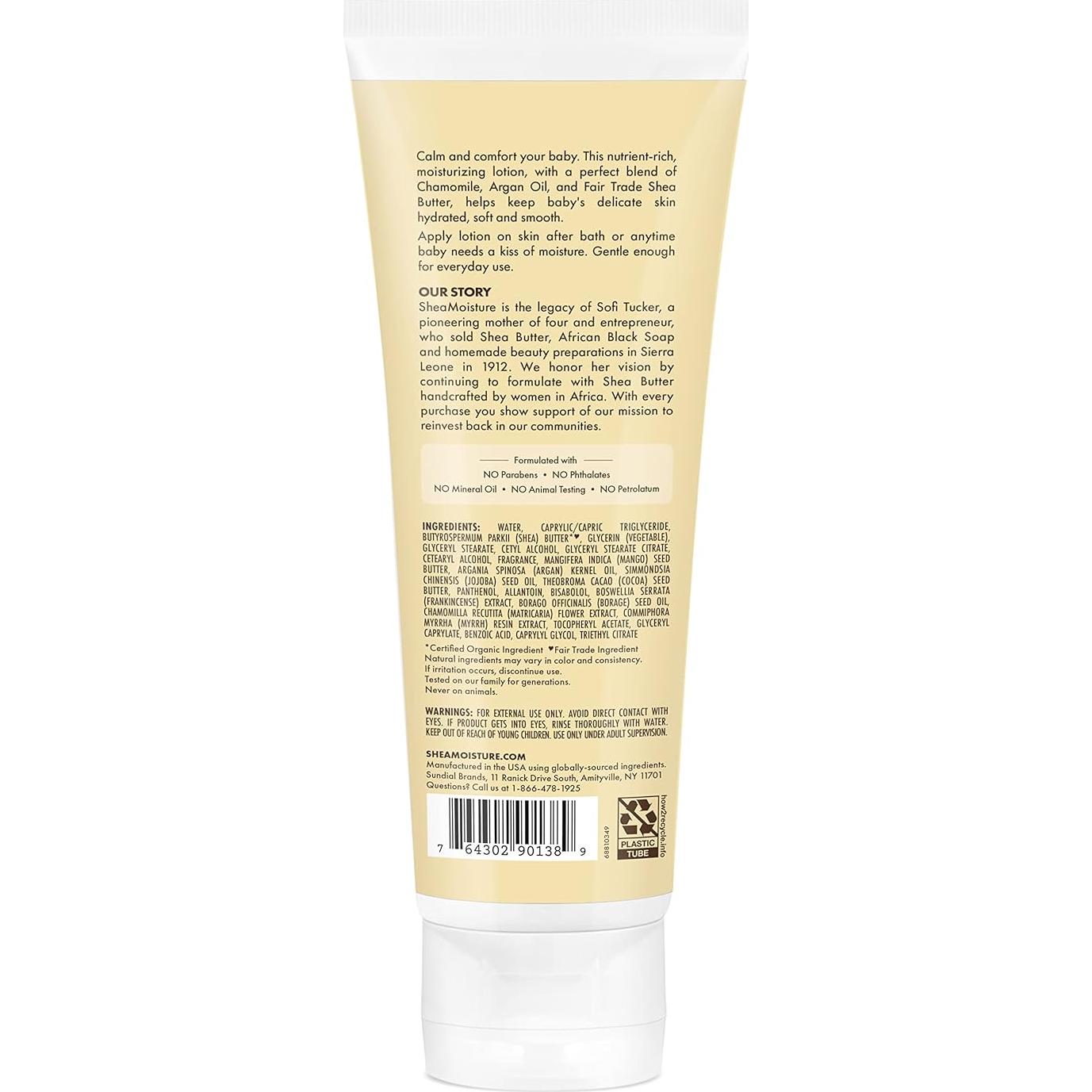 Loción para Bebés SheaMoisture 226g con Manteca de Karité y Manzanilla