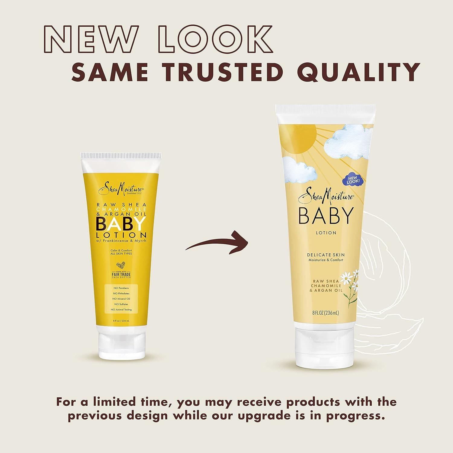 Loción para Bebés SheaMoisture 226g con Manteca de Karité y Manzanilla