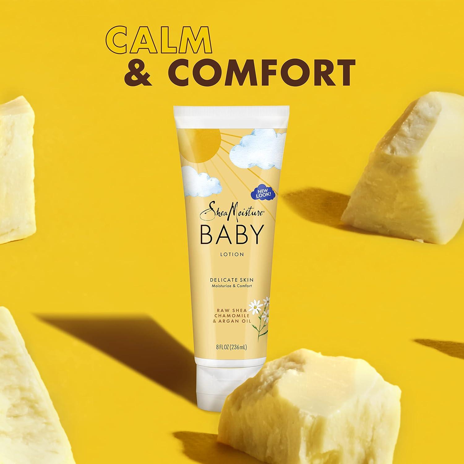 Loción para Bebés SheaMoisture 226g con Manteca de Karité y Manzanilla