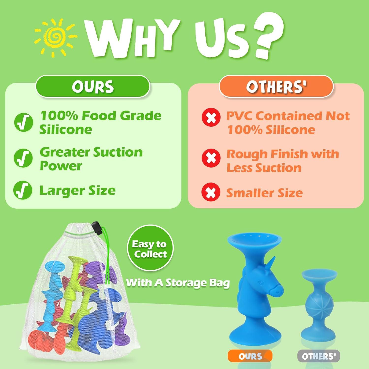 Juguetes de baño Guibola Unicornio 11 Piezas para Niños 3+