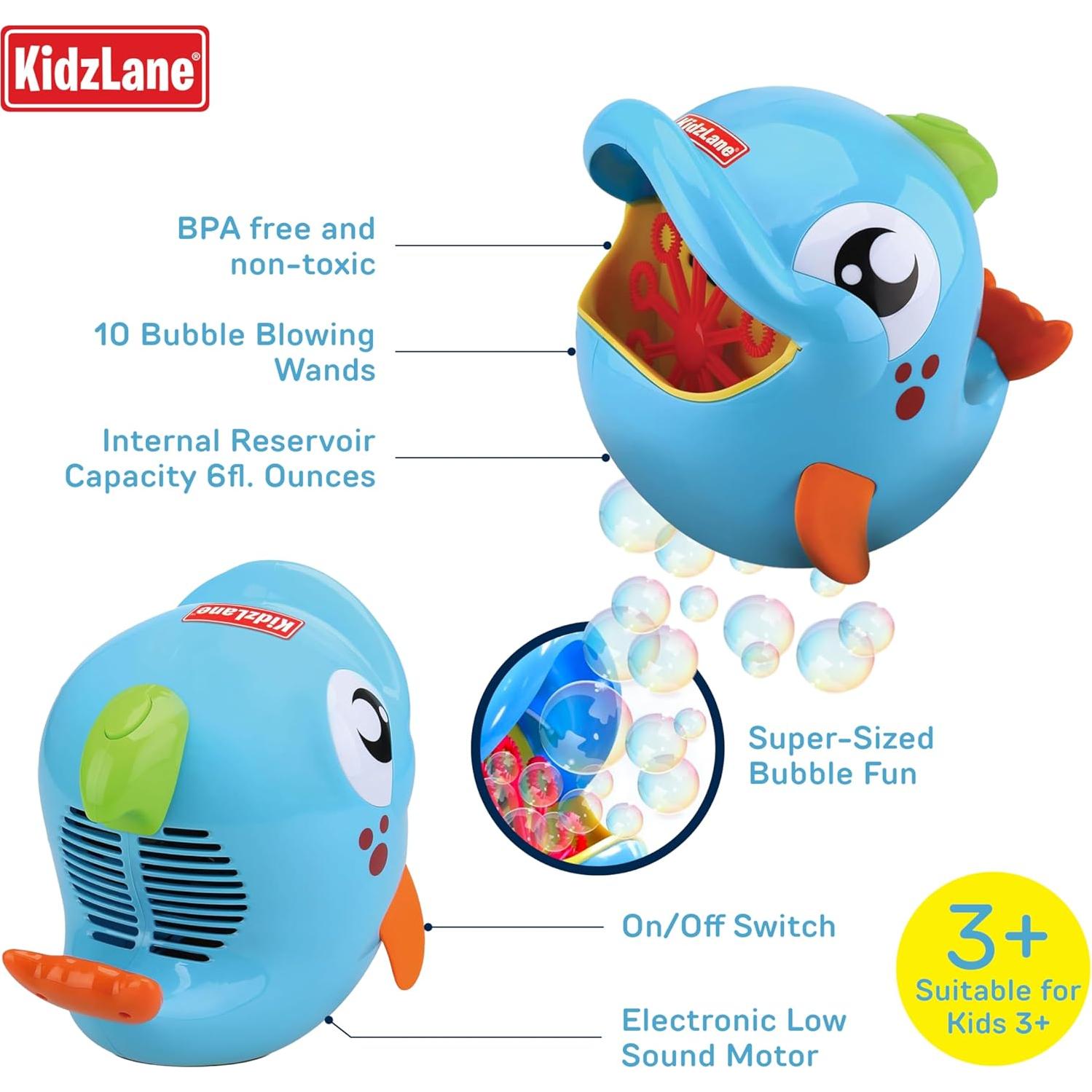 Máquina de Hacer Burbujas Kidzlane Delfín - 1000 Burbujas/min