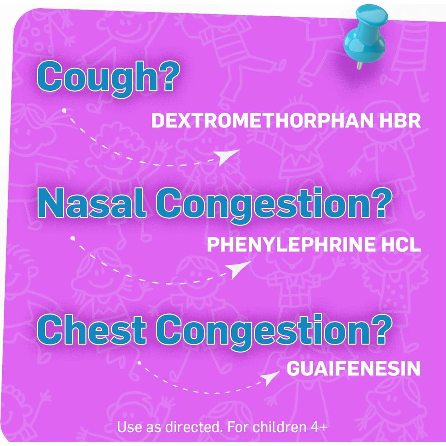 Jarabe para la tos infantil TUKOL 118.3 ml - Sabor uva