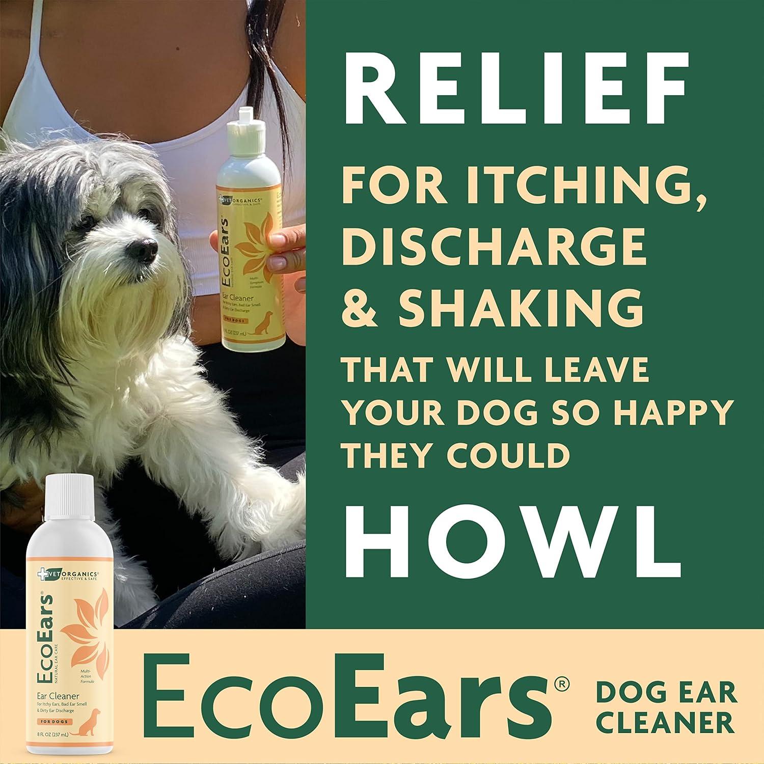 Limpiador de Oídos para Perros EcoEars 236 ml Natural