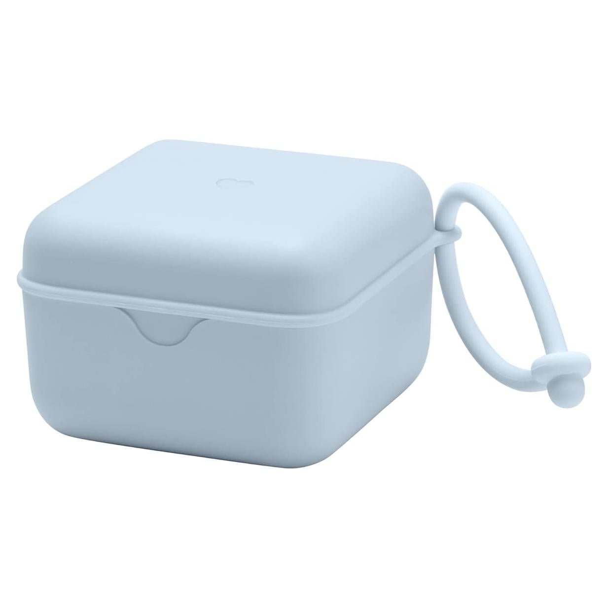 Caja de Chupetes BIBS Azul Bebé - Esterilizador y Almacenaje