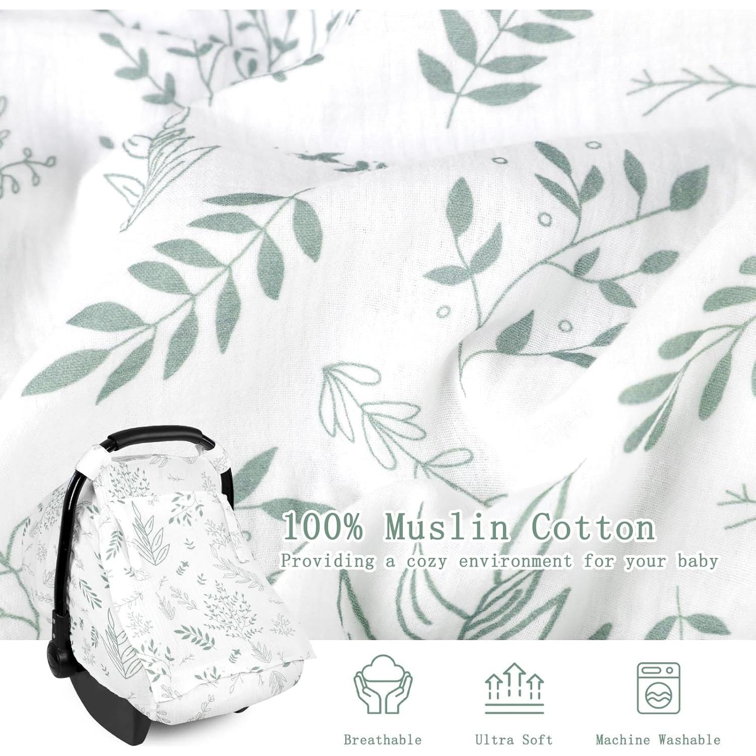 Cubierta de Asiento de Coche para Bebé Pea Pod Verde Universal