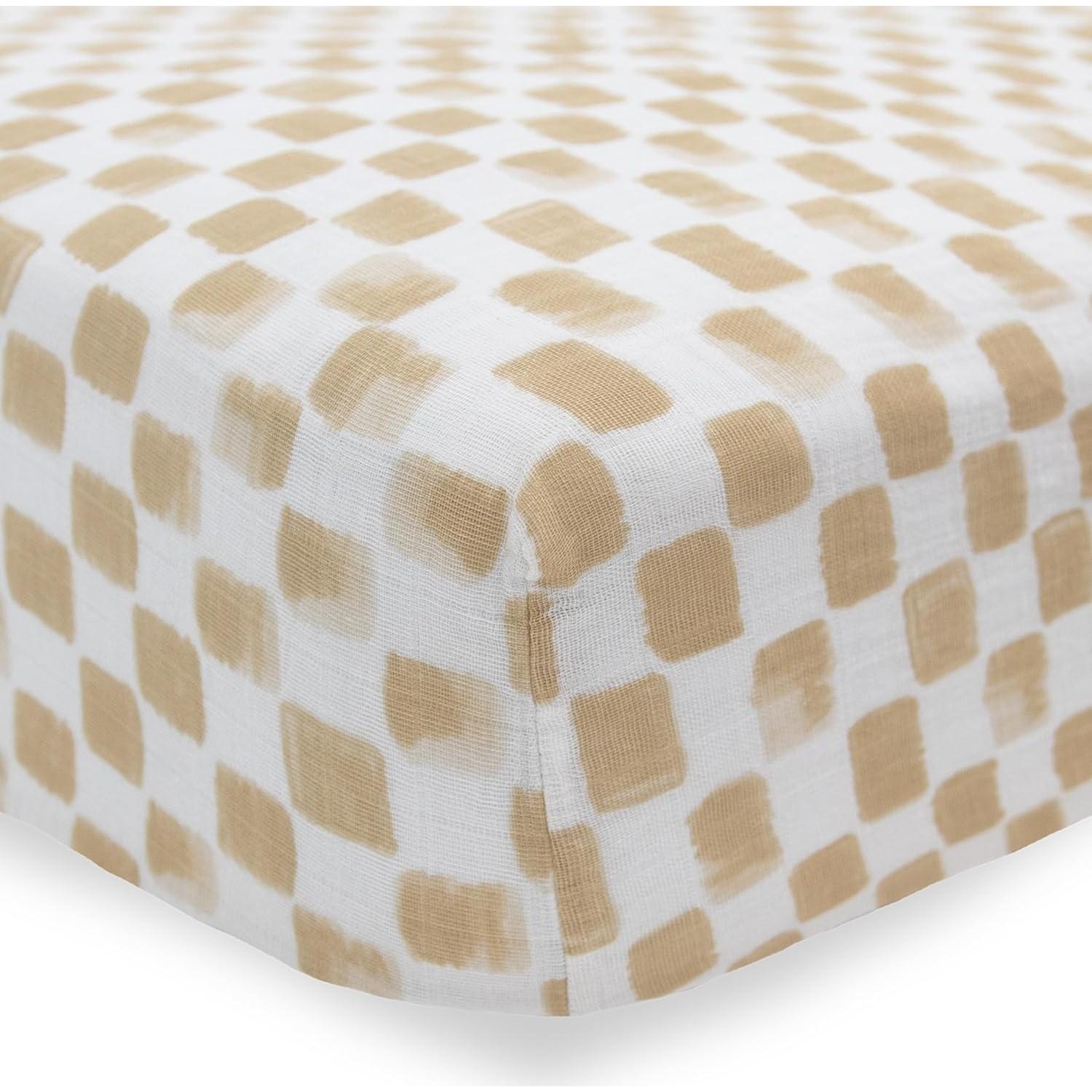 Sábana Ajustable para Cuna Little Unicorn 132x71 cm Muslín