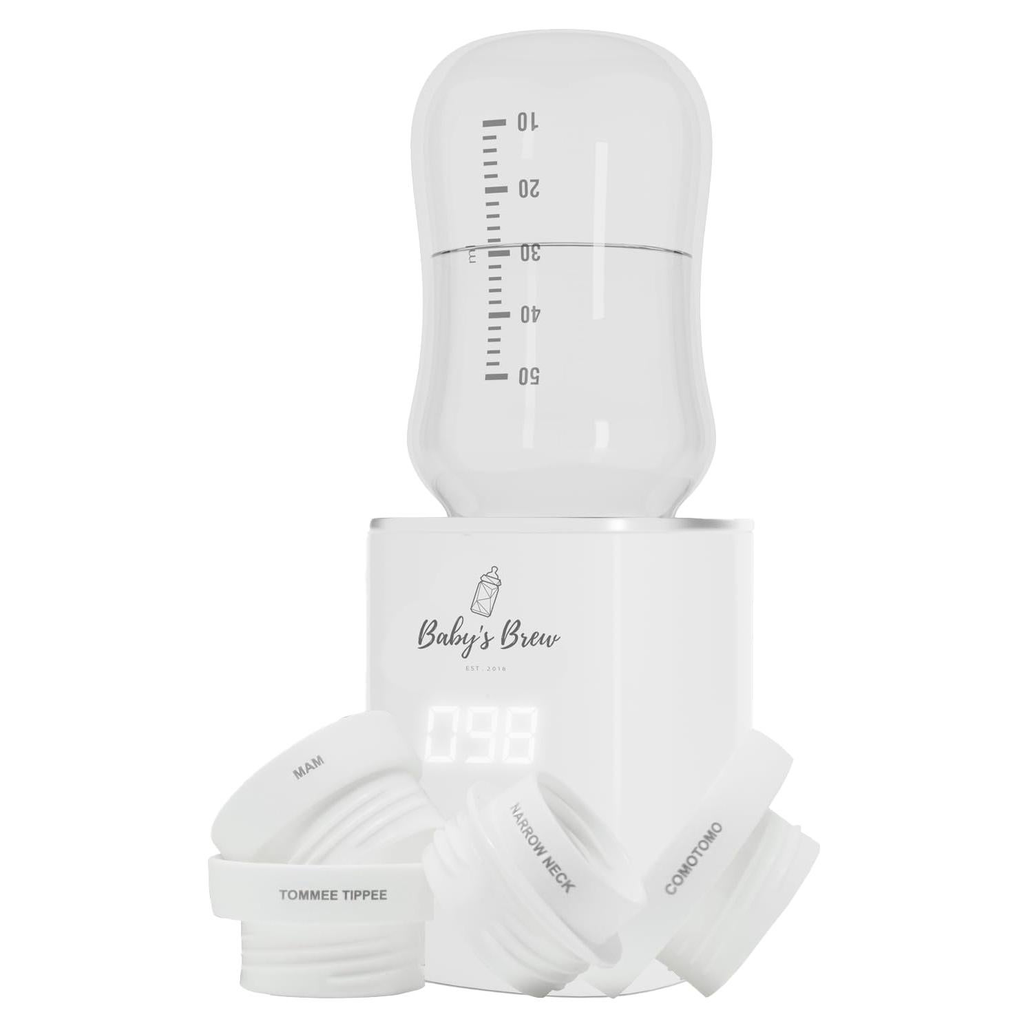 Calentador de Botellas Portátil Baby's Brew 3.0 con 4 Adaptadores