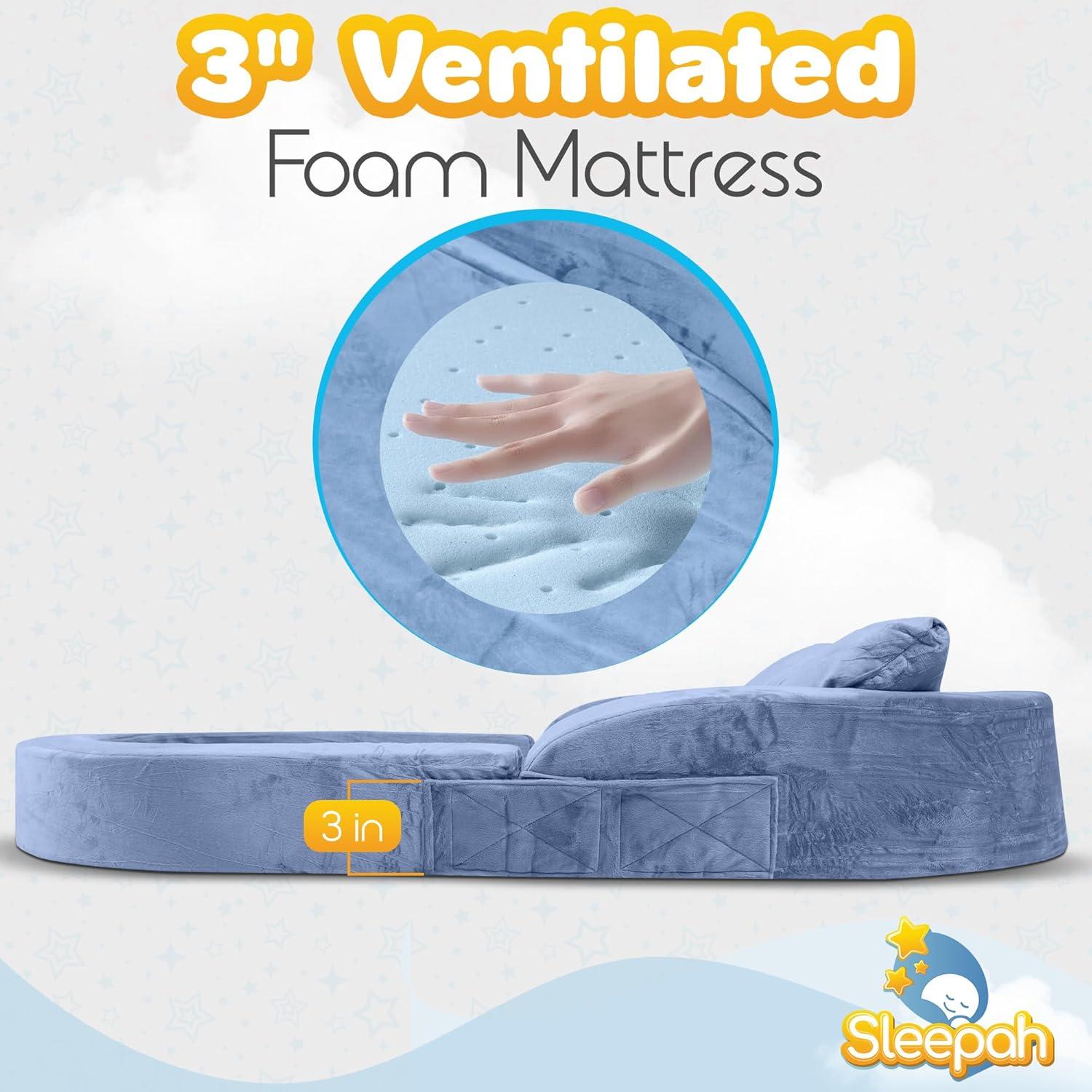 Cama y Silla de Viaje Sleepah para Niños 18 Meses a 6 Años