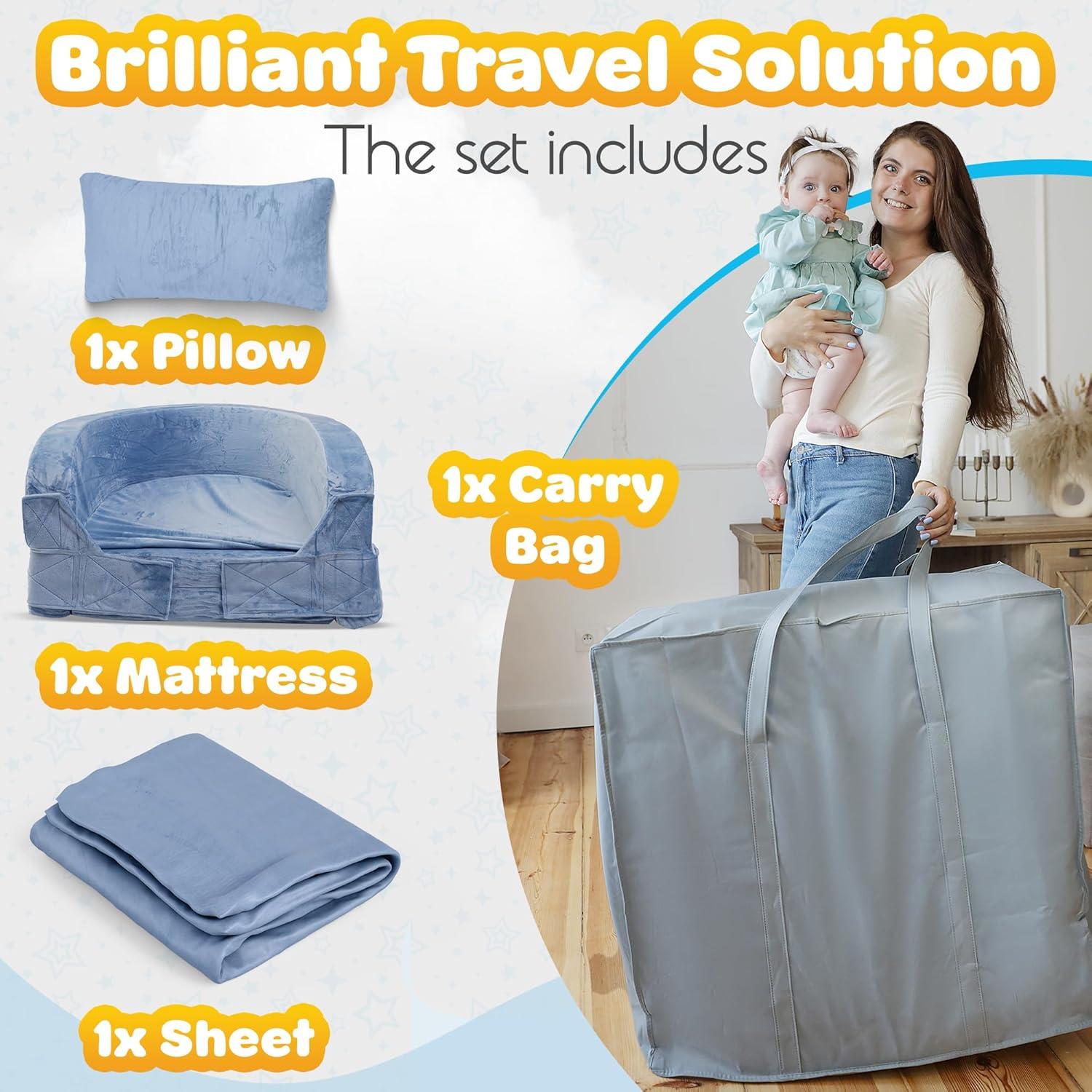 Cama y Silla de Viaje Sleepah para Niños 18 Meses a 6 Años