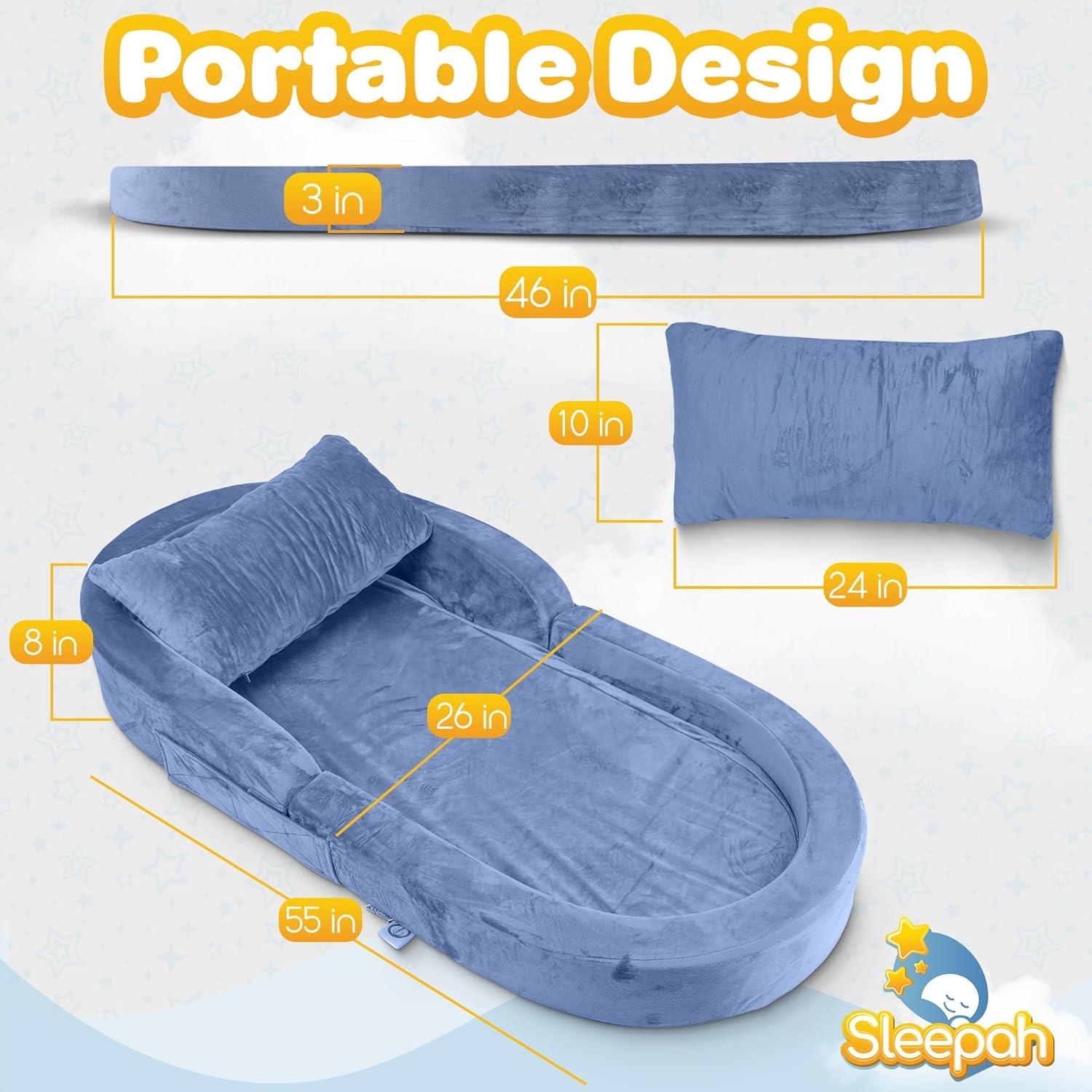 Cama y Silla de Viaje Sleepah para Niños 18 Meses a 6 Años