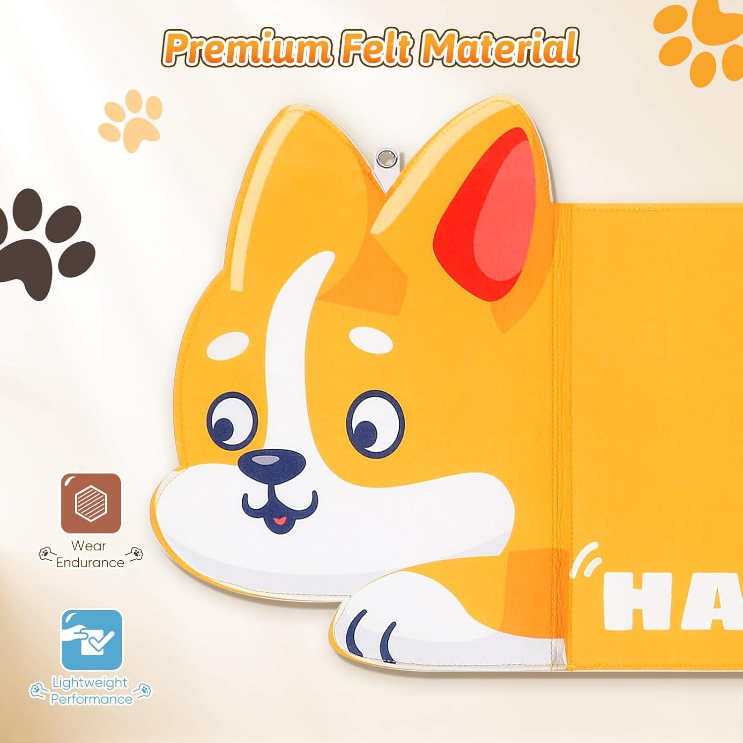 Joyibay Tablero Sensorial Corgi Montessori 14 en 1 para Niños