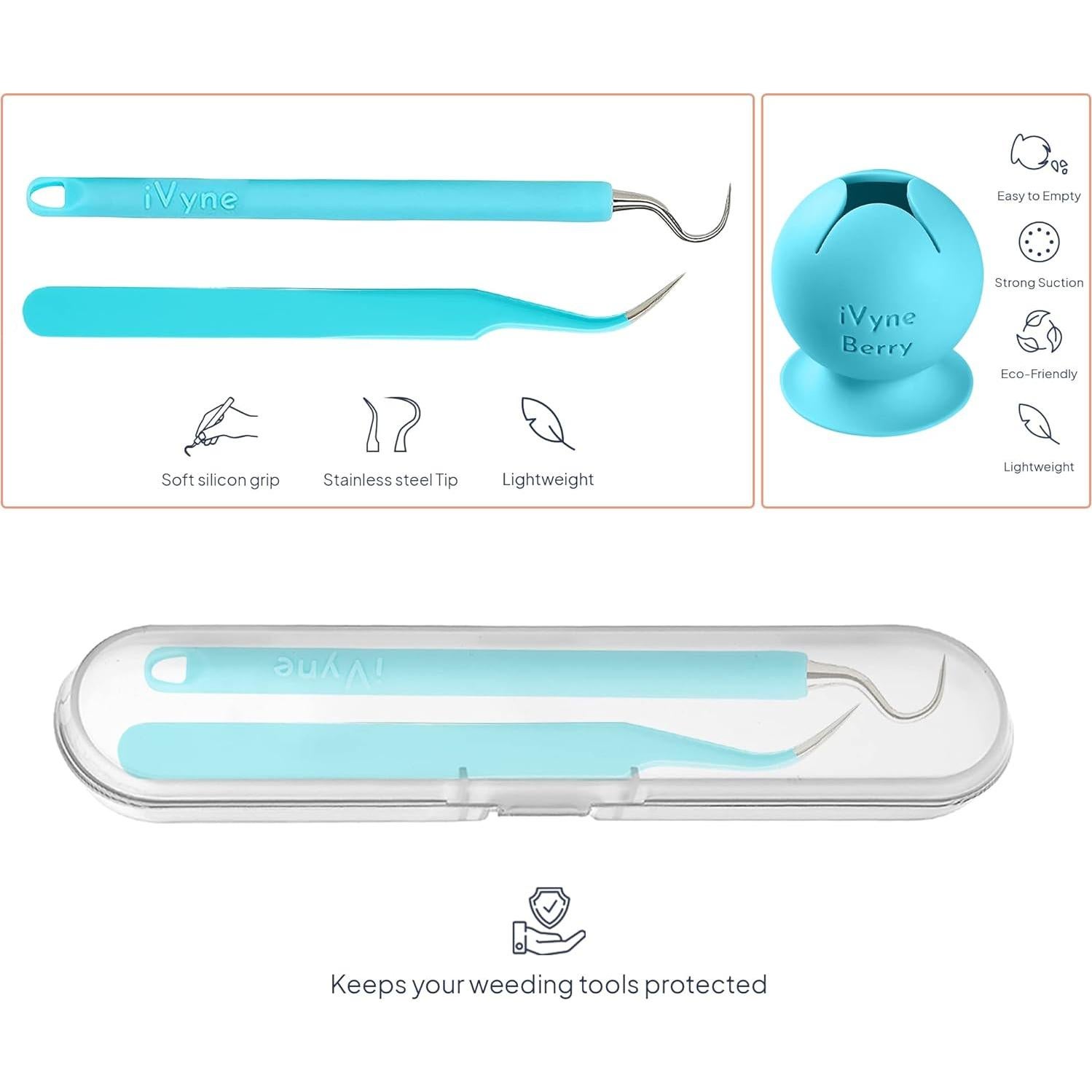 iVyne Berry y Herramientas de Desmalezado - Azul