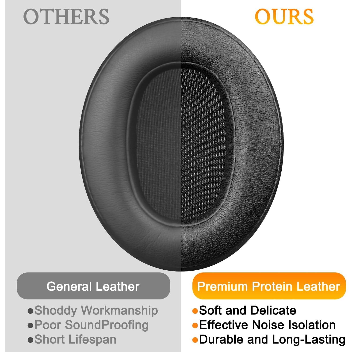 Almohadillas SOULWIT para Auriculares Sony WH-XB900N - Negro