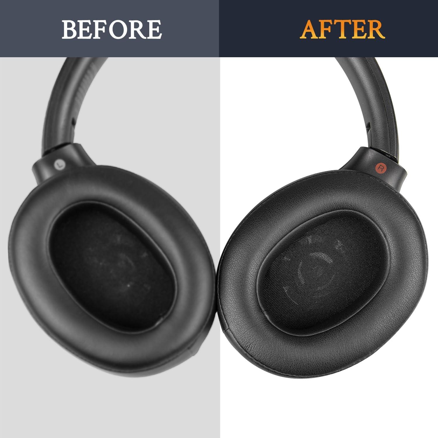 Almohadillas SOULWIT para Auriculares Sony WH-XB900N - Negro