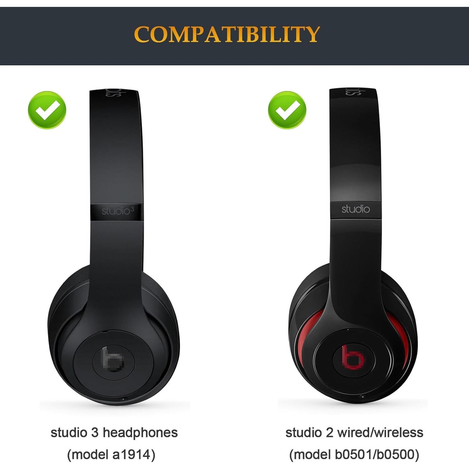 Banda de Cabeza Repuesto Ncnvnra para Auriculares Beats Studio 3/2