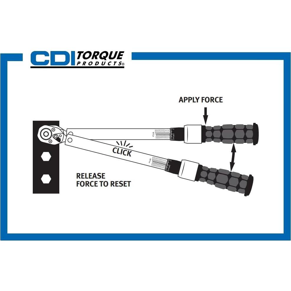 Llave de Torque Ajustable CDI 10005MFRMH 200-1000 pies-libras