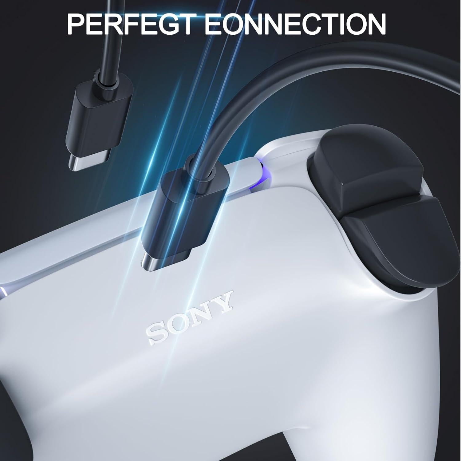 Cable USB-C SCOVEE 1.52m para Controlador PS5 y Xbox